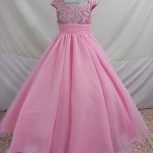 Custom made dandan li kids pageant dress